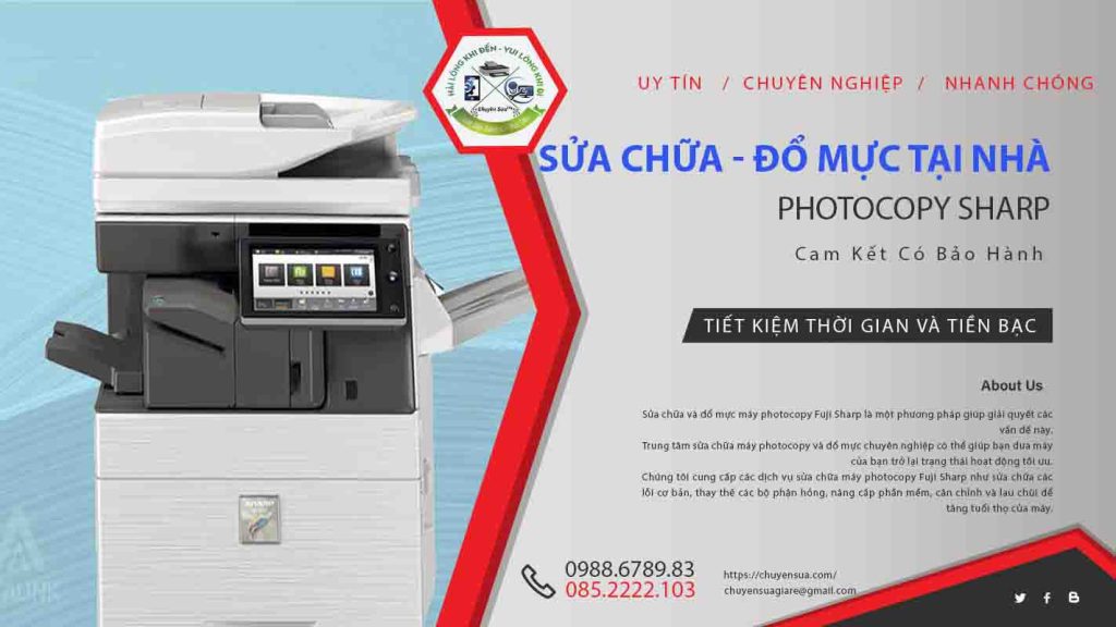 Đổ mực máy photo Sharp tại Hà Nội Sửa máy photocopy Sharp tại Hà Nội