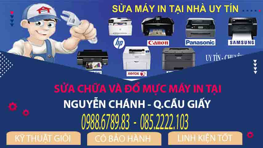 Đổ mực máy in tại nhà Nguyễn Chánh. Sửa máy in tại nhà Nguyễn Chánh